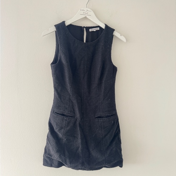 REFORMATION Citron Black Mini Dress 4 - Picture 4 of 9